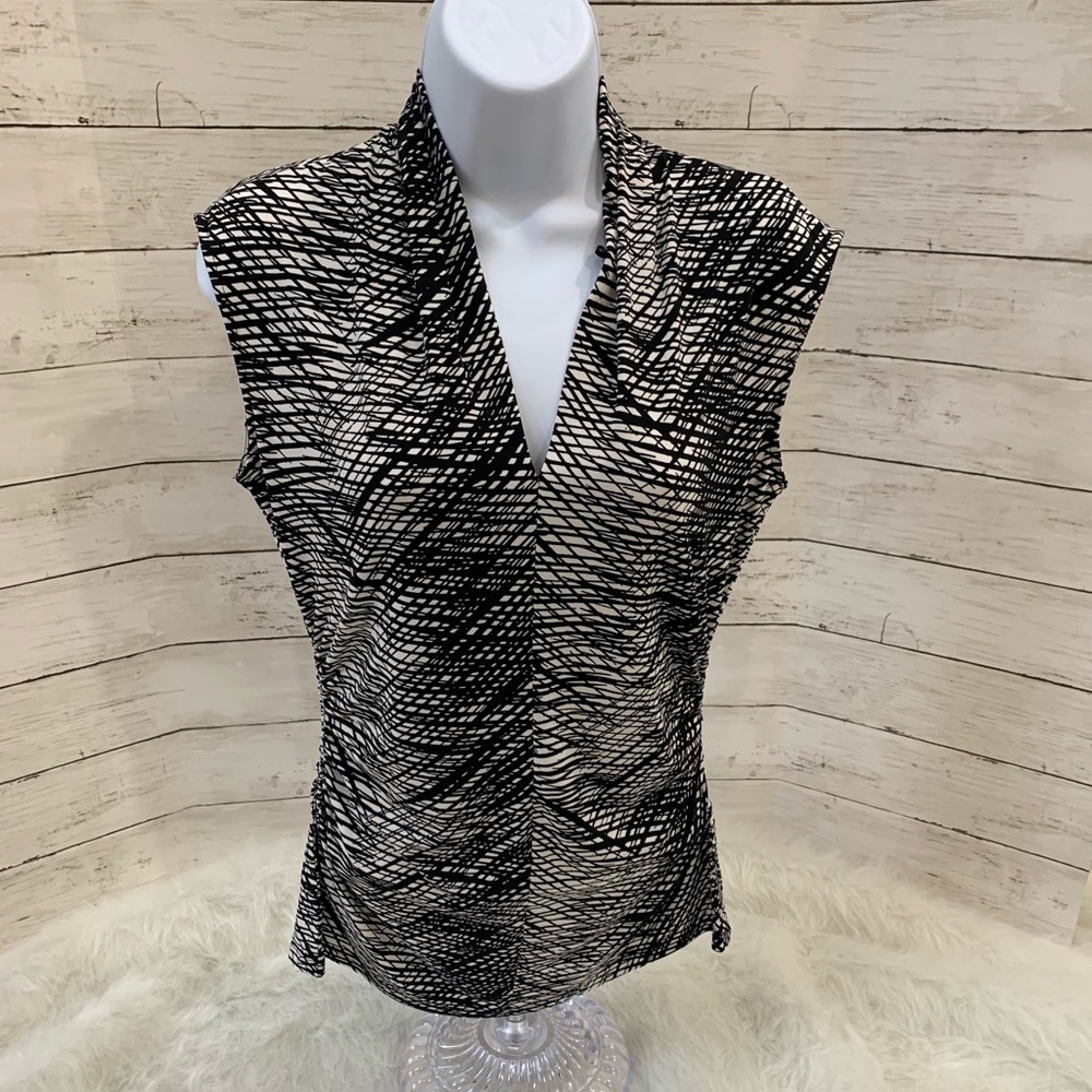 Vince Camino Sleeveless Ruched Top Sz M